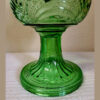 Aladdin Lamp Green Crystal Washington Drape Round Base circa 1939 - Image 6