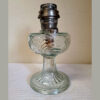 Aladdin Lamp Clear Crystal Washington Drape Round Base circa 1939