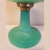 Aladdin Lamp Green Moonstone Diamond Quilt Base circa 1937 - Image 4
