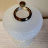 Aladdin Lamp White Moonstone Diamond Quilt Base circa 1937 - Image 3