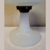 Aladdin Lamp White Moonstone Diamond Quilt Base circa 1937 - Image 4