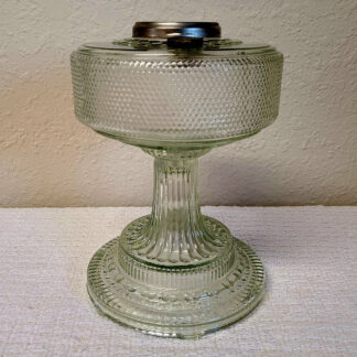 Aladdin Lamp Clear Crystal Glass Colonial Lamp Base circa 1933