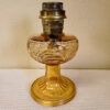 Aladdin Lamp Amber Glass Washington Drape Round Base circa 1939