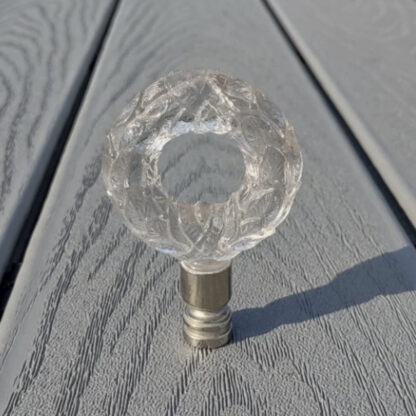 Aladdin Lamp Wreath Finial in Clear Crystal - Image 3