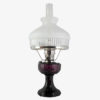 Aladdin Lamp Amethyst Crystal Lincoln Drape with N601 Satin Dome Shade & Nickel Hardware