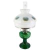 Aladdin Lamp Emerald Green Lincoln Drape with Alpine Meadow Shade & Nickel Hardware
